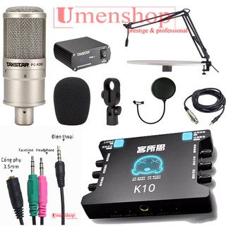 Combo mic thu âm PC k200 bảo hành 24 tháng 1 đổi 1