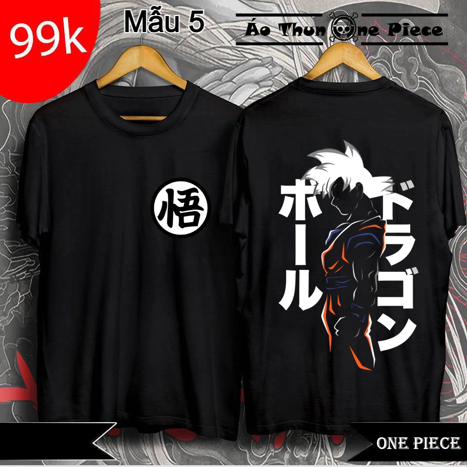 ⚡️FREESHIP⚡️Áo Thun In Hình Dragon Ball - Son GoKu "Bảy Viên Ngọc Rồng" Áo Đen 2 Mặt Cực Ngầu  - Áo Thun Mang