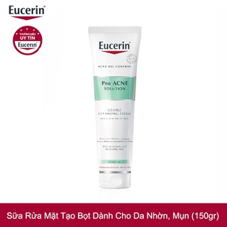 Sữa Rửa Mặt Tạo Bọt Eucerin Pro Acne Cleansing Foam Cho Da Nhờn, Mụn (150g)