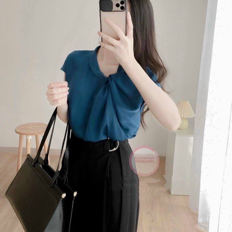 Quần ống rộng nữ cách điệu bên hông siêu Tôn Dáng