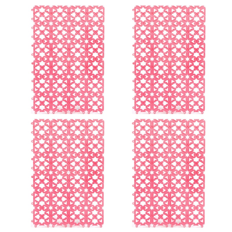 Bộ 4 Thảm Lót Sàn Bằng Nhựa Cho Hamster / Mèo / Thỏ / Chuột Hamster