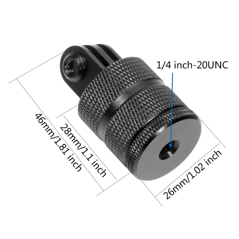 Ngàm Gắn Máy Ảnh zzz Tiêu Chuẩn 1 / 4 Bền Bỉ Với Go Pro Hero 3 + 4 5 Sess