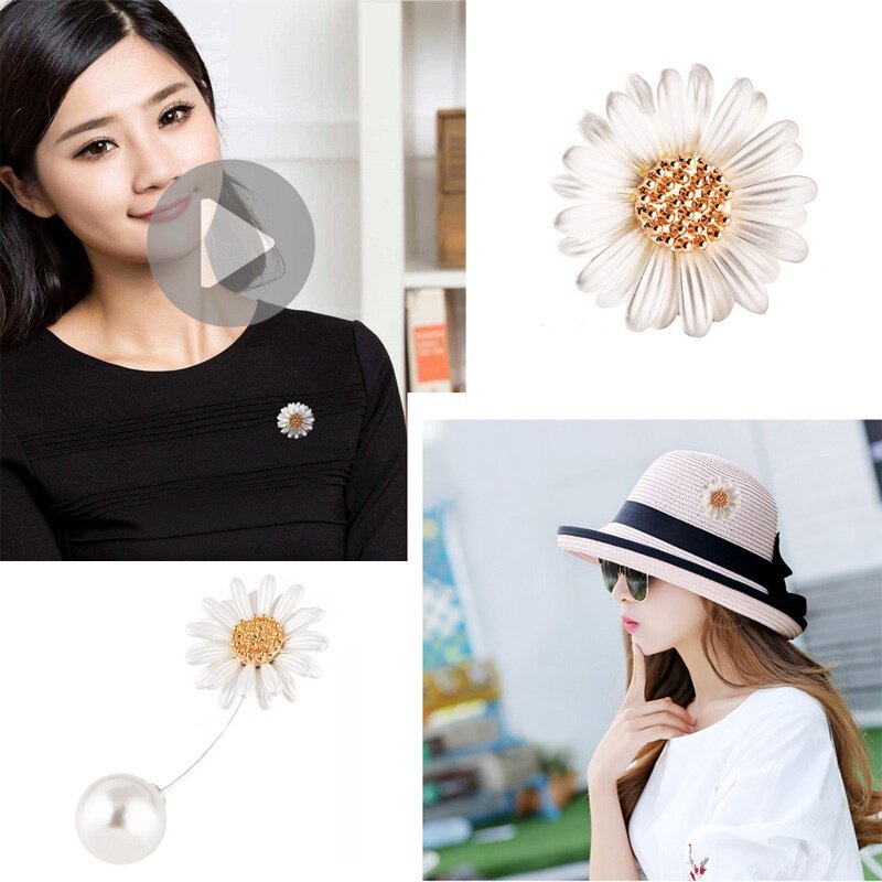 Trâm Cài Áo Hình Hoa Cúc Nhỏ Xinh Đa Năng Chất Lượng Cao