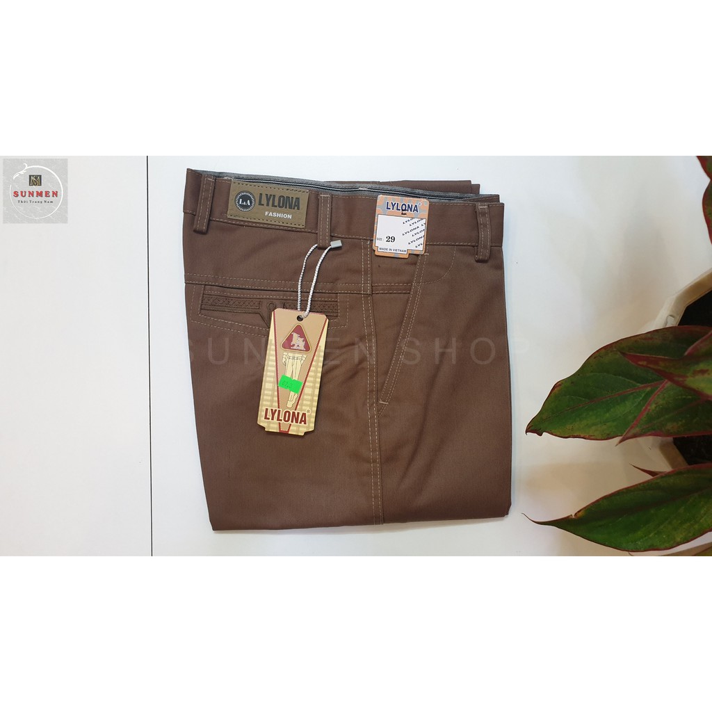 [HCM]Quần Dài Kaki Nam Trung Niên Chất Dày Form Rộng Ống Suông Dành Cho Công Sở Thanh Lịch SUNMEN Size Từ 28 - 35