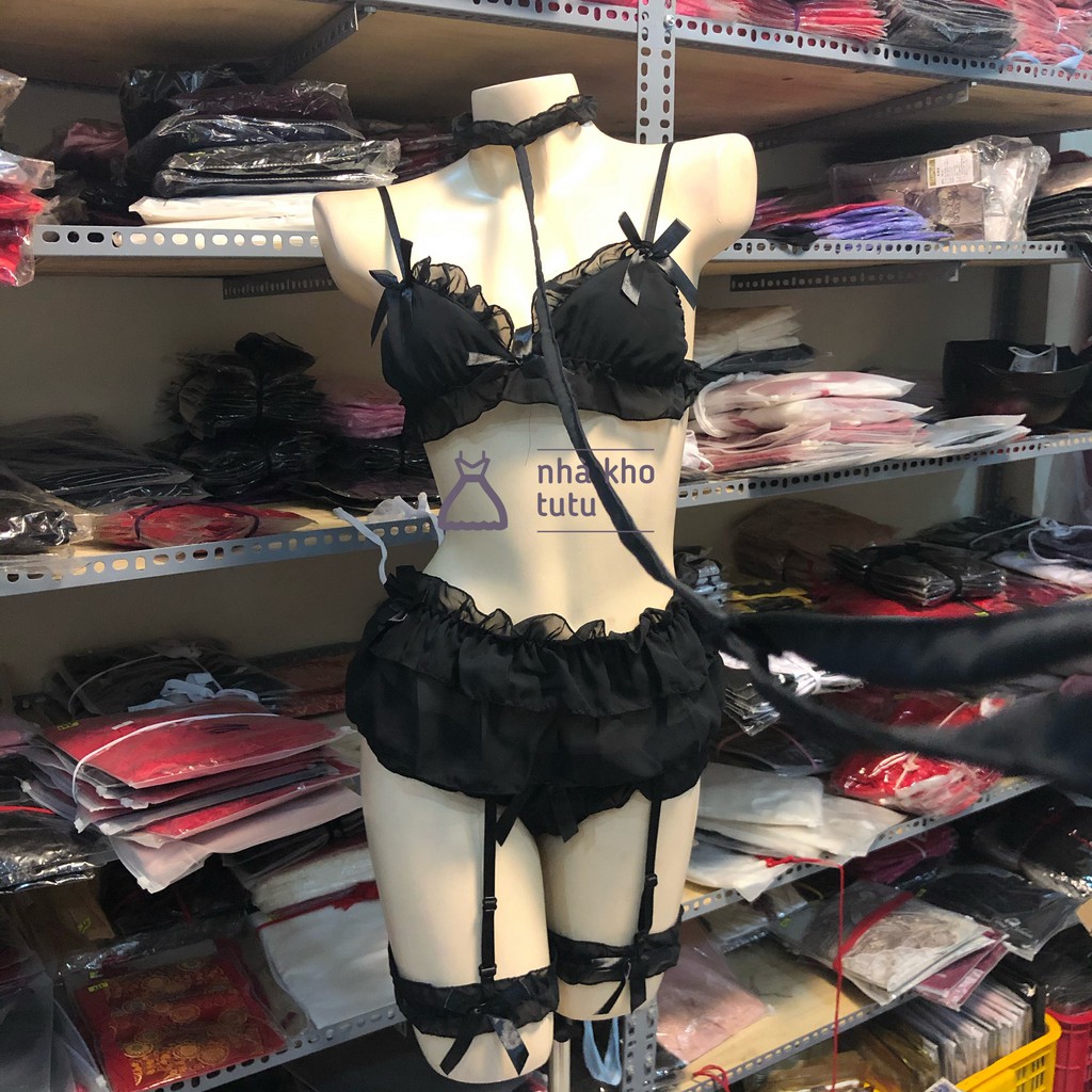 Bộ đồ lót Cosplay Badgirl có dây trói TuTu L284