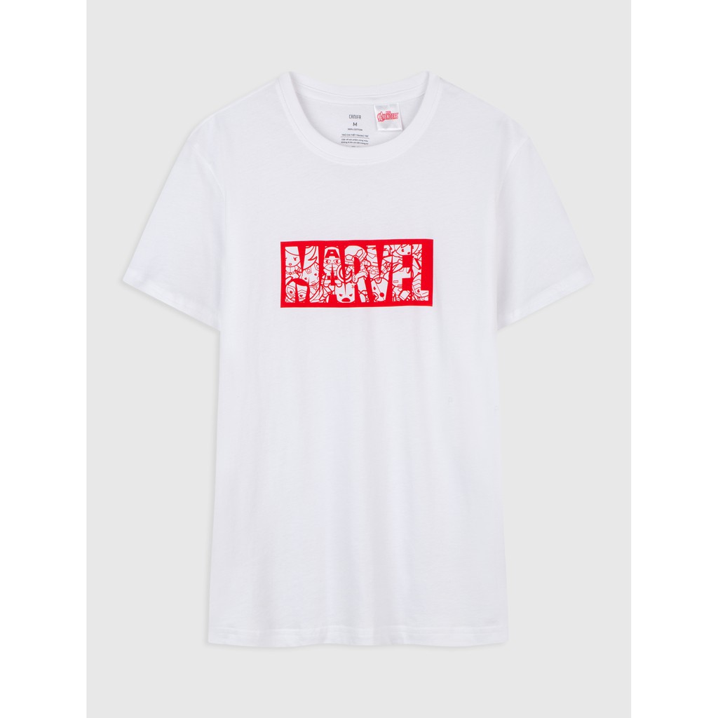 Áo phông nam cotton US in hình siêu anh hùng Marvel CANIFA 8TS20S017