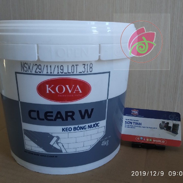 Keo bóng nước KOVA clear W (4kg)