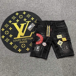 Quần bò ngố nam Dsq 5 logo vòng khoá lệch , quần jean nam, quần short bò - Bee Shop