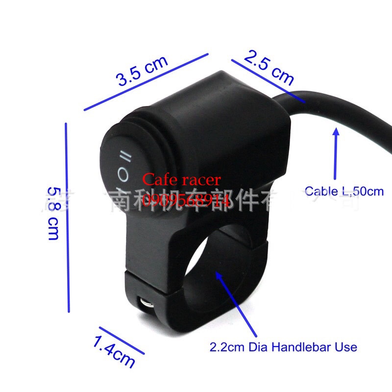 Đèn pha mini bi cầu 2 chế độ sáng vàng và trắng motoled dùng nguồn từ 12V-24v-48v-80V