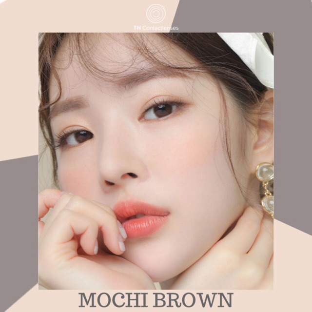 Kính áp tròng Mochi Brown 14.0 - HSD 6 tháng - Độ cận 0->6