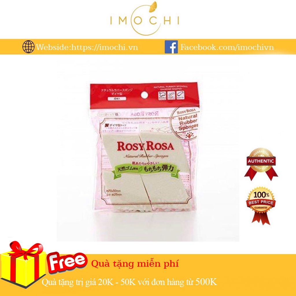 Mút Tán Kem Nền Rosy Rosa Nhật Bản (1 Miếng)