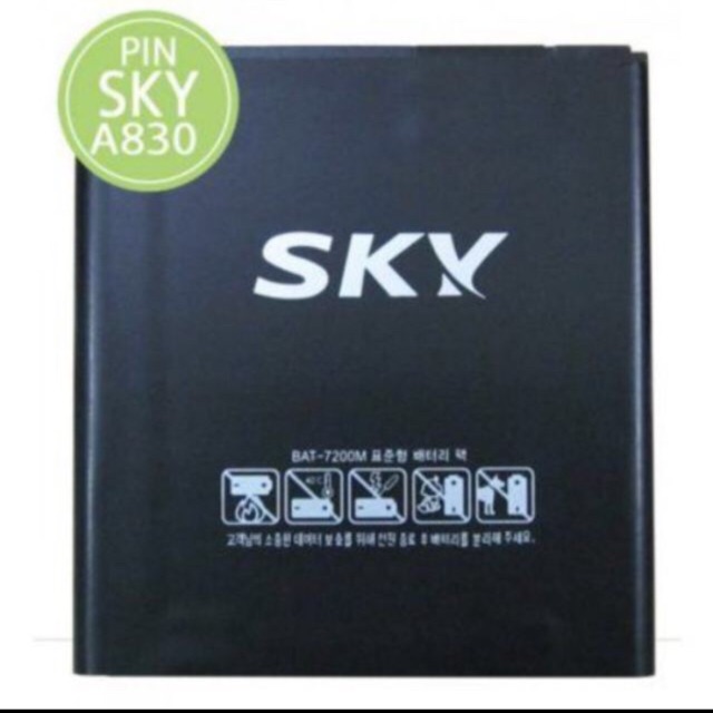 Pin xịn Sky A830 có bảo hành 6 tháng
