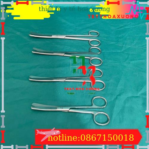 KÉO CẮT THUỐC,KÉO CONG 2 ĐẦU TÙ 20 CM- KÉO Y TẾ