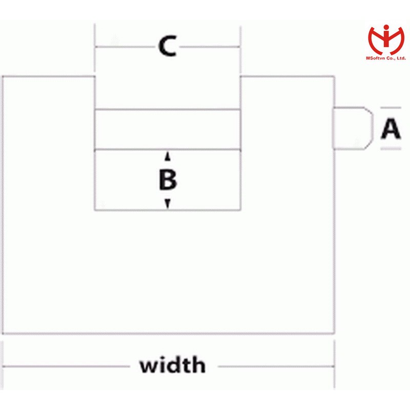 [Hỏa tốc HCM] Khóa cầu ngang Master Lock 680 EURD thân rộng 80mm - MSOFT