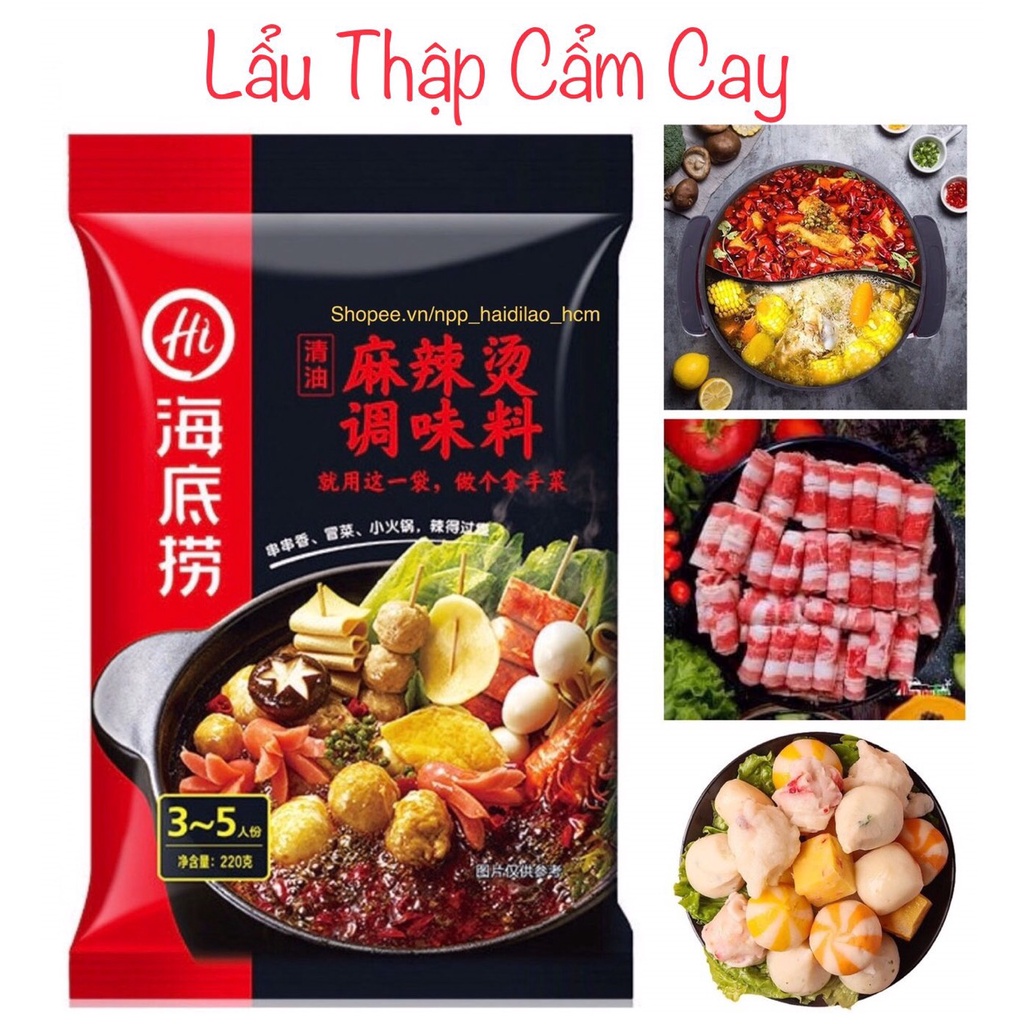 Haidilao lẩu thập cẩm cay - Hàng nhập khẩu