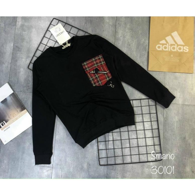 Áo nỉ nam túi kẻ áo nỉ thể thao nam dài tay thu đông chất poly cao cấp Xưởng Quần Áo Nam Đẹp Nhất | BigBuy360 - bigbuy360.vn