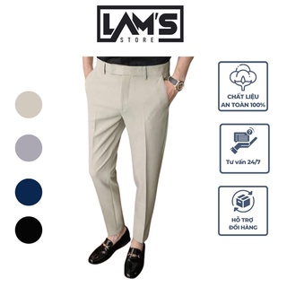 Quần âu nam LAM'S STORE, vải nam, Tây nam, quần âu hàn quốc chất vải co giãn ko nhăn không xù