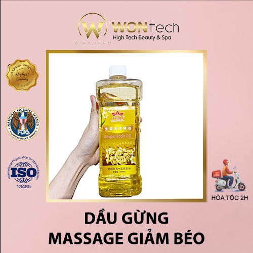 [WONTECH] Tinh Dầu Gừng Massage Body - 750ml.