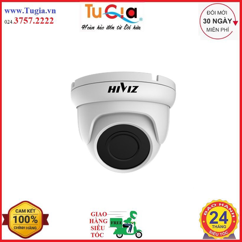 Camera Dome AHD/CVI/TVI/CVBS 2MP, tích hợp OSD HIT1120C20P Hàng chính hãng