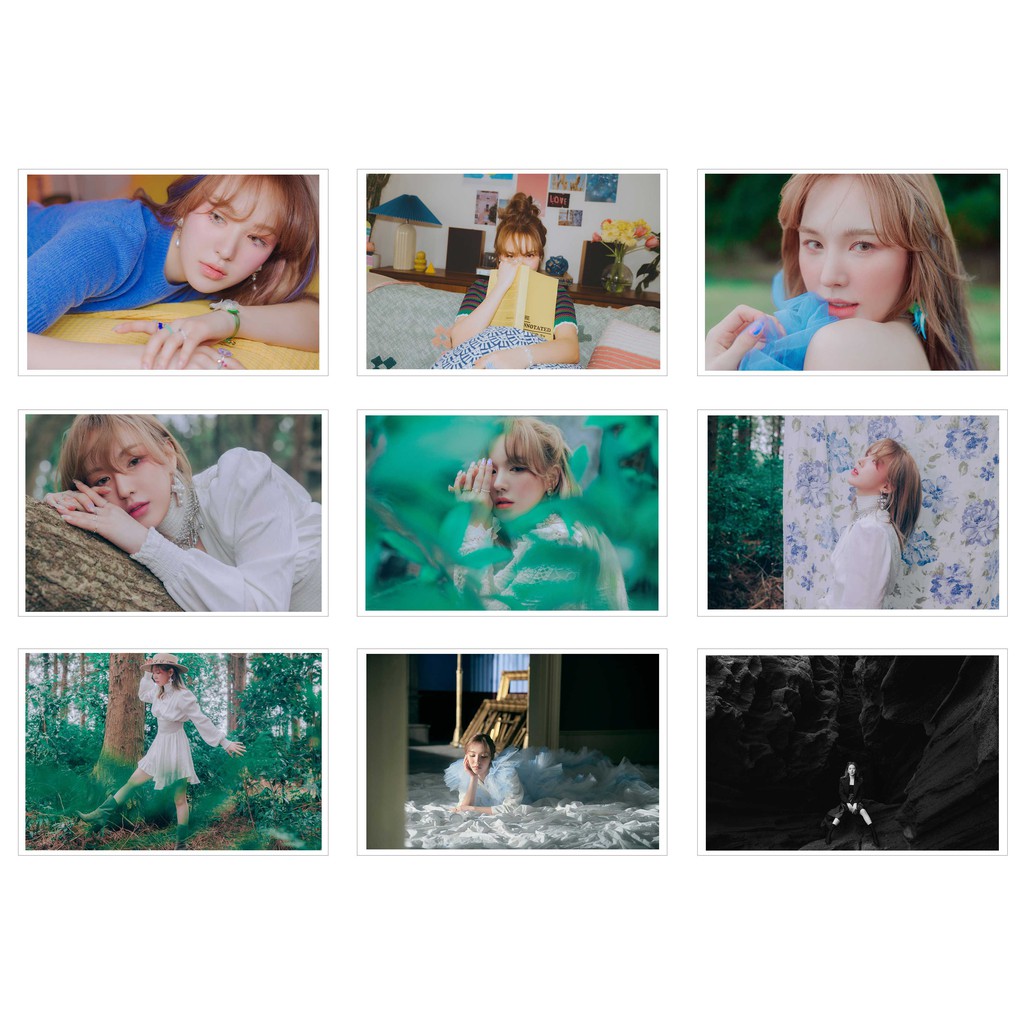 [Ép Lụa] Lomo Card 36 Ảnh Wendy - Like Water