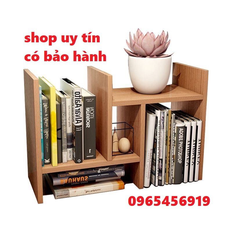 Kệ Sách MINI Để Bàn bằng Gỗ Cao Cấp Giá Kệ Decor Trang Trí bàn làm việc văn phòng Có thể Tháo Rời Gấp gọn