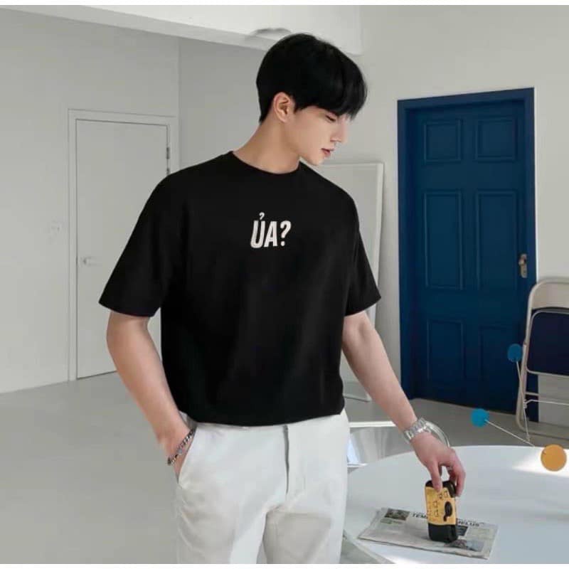 Áo thun nam nữ unisex form rộng &quot; Ủa &quot; trendy dễ thương