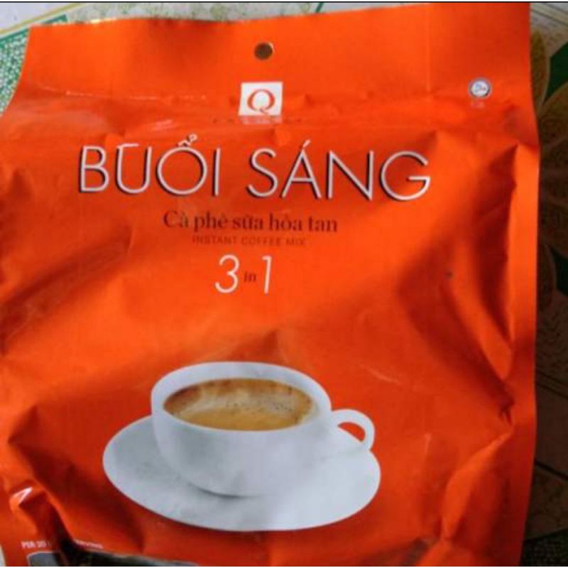 Cà phê sữa hoà tan Buổi Sáng (cà phê Trần Quang) 1gói vuông nhỏ 20g