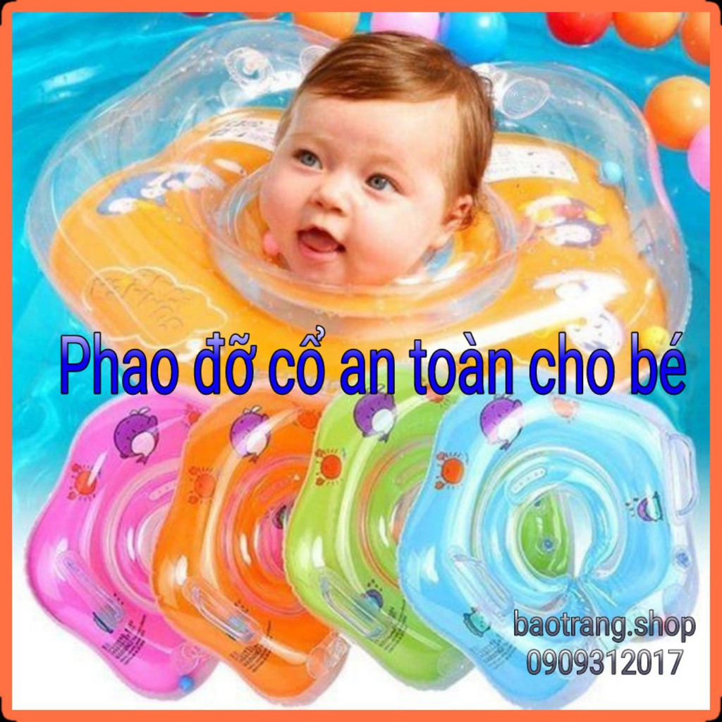 [Siêu rẻ] Phao bơi đỡ cổ, phao cổ chống lật an toàn cho bé từ 0 - 3 tuổi