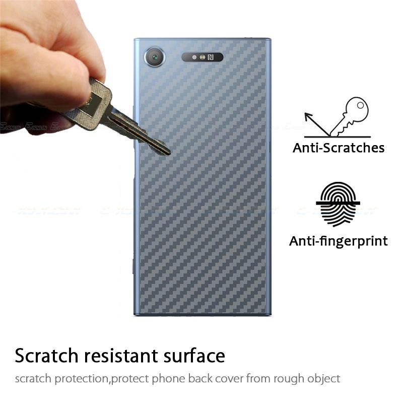 Set 5 Kính Cường Lực Sợi Carbon 3D Bảo Vệ Màn Hình Điện Thoại Sony Xperia XZ3 XZ2 XZ1 XZ X Z3 Z5 Compact Premium