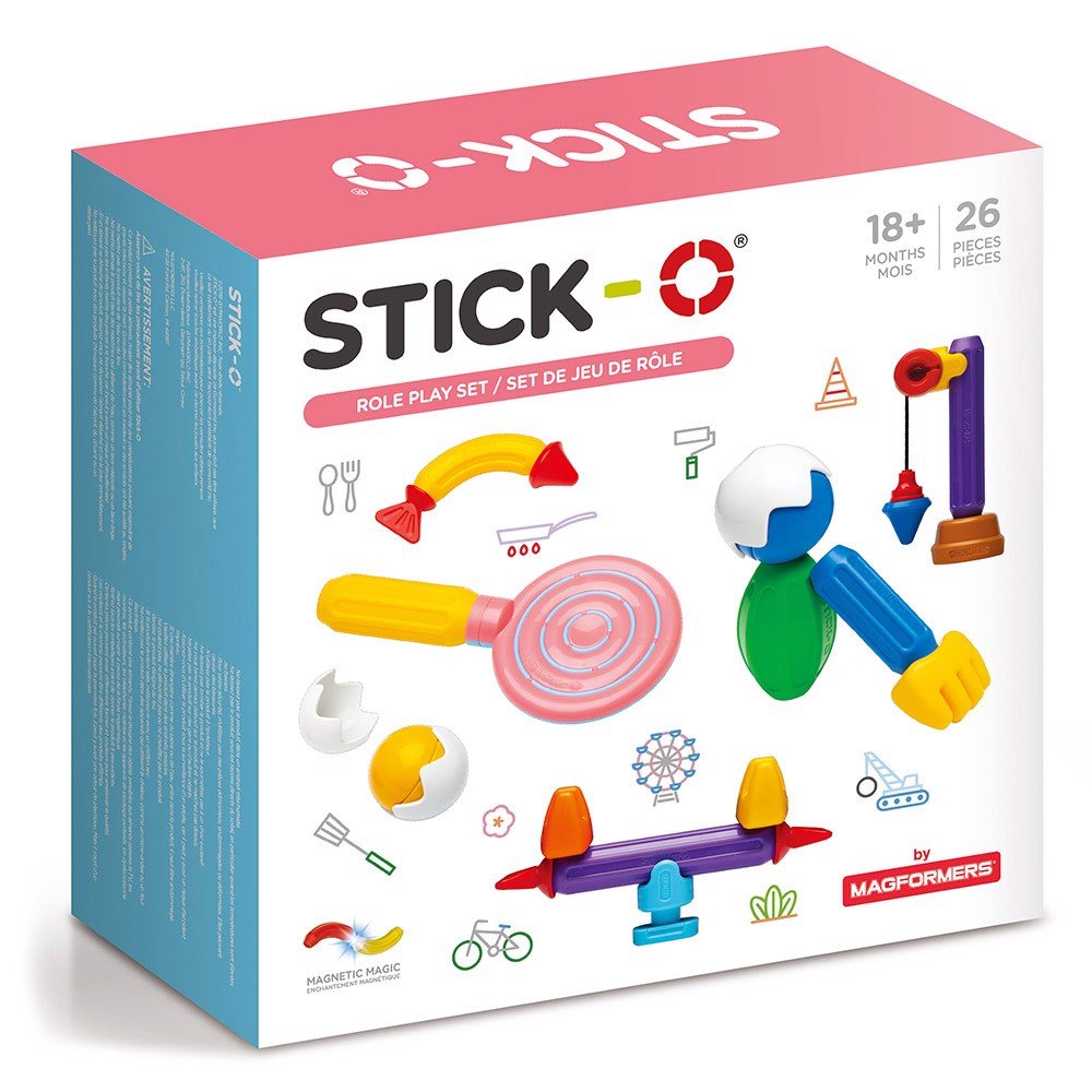 Đồ chơi xếp hình nam châm 3D Stick-O Bộ Nhập vai 26 mảnh