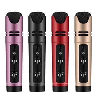 Micro livestream Mini 3 trong 1 C16 Hát Karaoke thu âm mic kiêm Sound Card