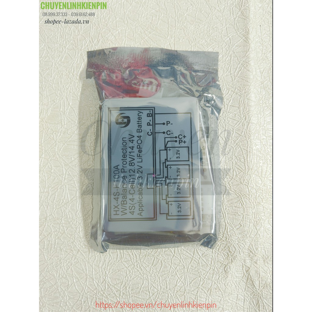 Mạch Bảo vệ - cân bằng pin Life 3.2V 4S 100A ( BL64_65 )