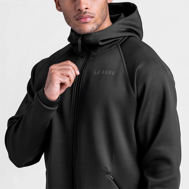 [GYMen]Áo Hoodie Dài Tay Form Rộng Phối Khóa Kéo Thời Trang Cho Nam