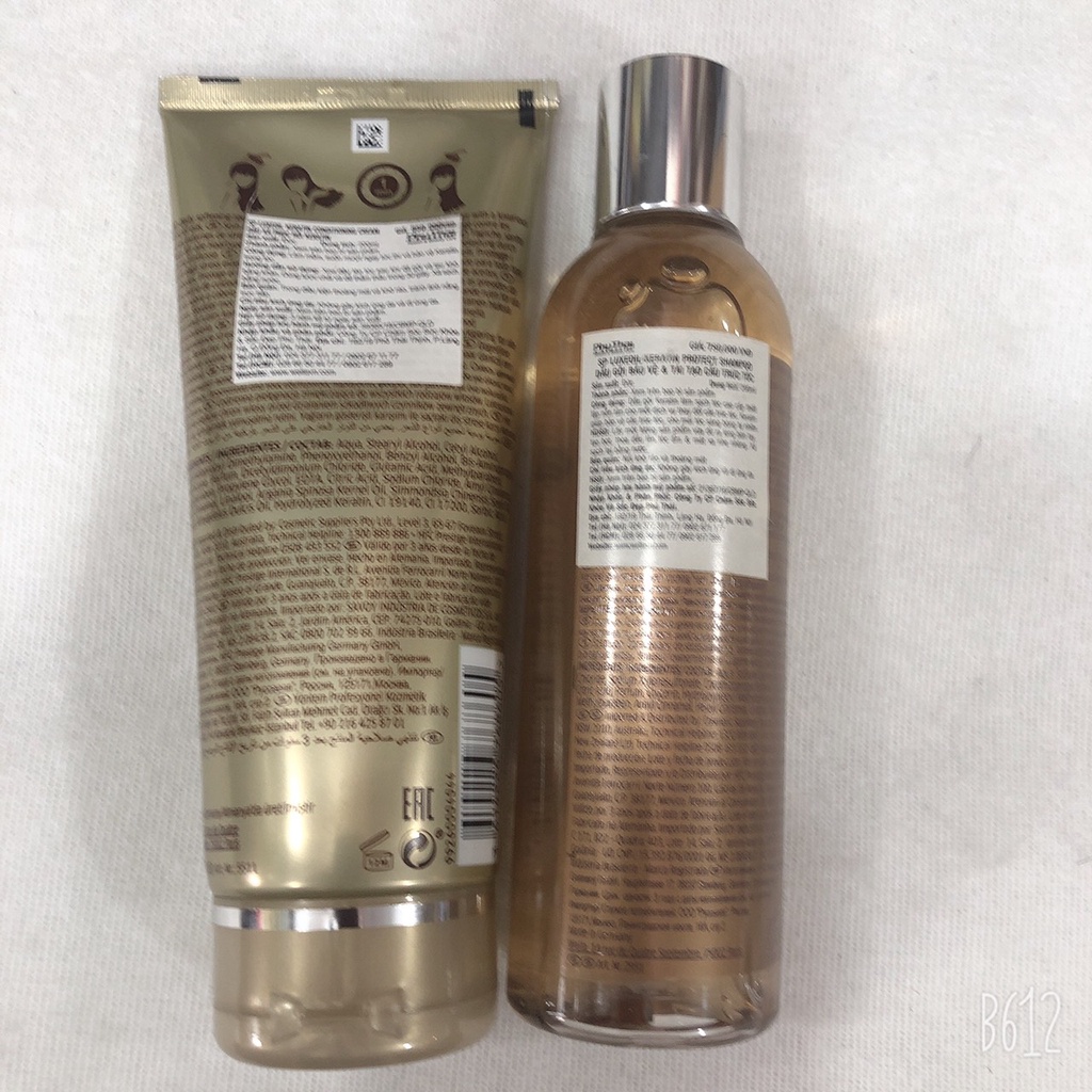Bộ Dầu gội xả bảo vệ và tái tạo cấu trúc tóc LUXEOIL KERATIN SP WELLA