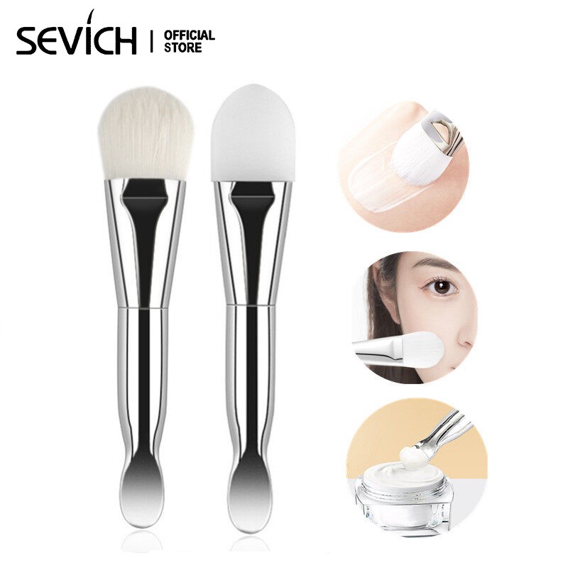[Hàng mới về] Cọ silicone/ Cọ sợi lông mềm SEVICH phết mặt nạ đắp mặt chăm sóc da
