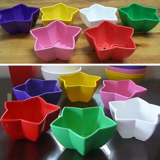 Chậu nhựa hình ngôi sao nhiều màu 14x6 cm