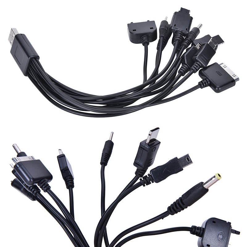 Dây Cáp Sạc USB Đa Năng 10 Trong 1 Cho Điện Thoại Di Động