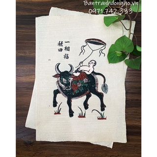 Tranh Đông Hồ Mục đồng thả diều Trâu diều