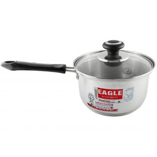 Quánh Inox 5 đáy nắp kính chuyên dùng bếp từ Eagle AS38BGK (Jade Series)