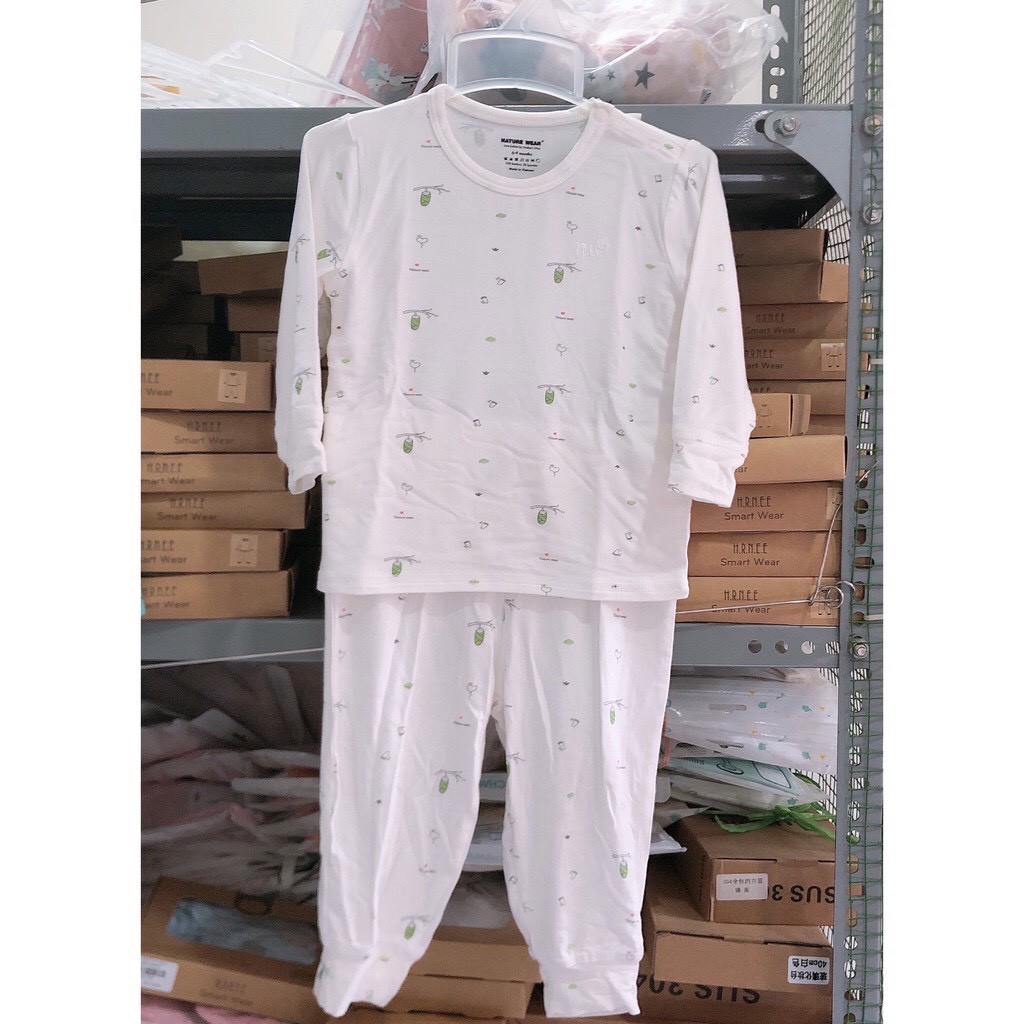 Bộ dài tay cài vai Nature Wear