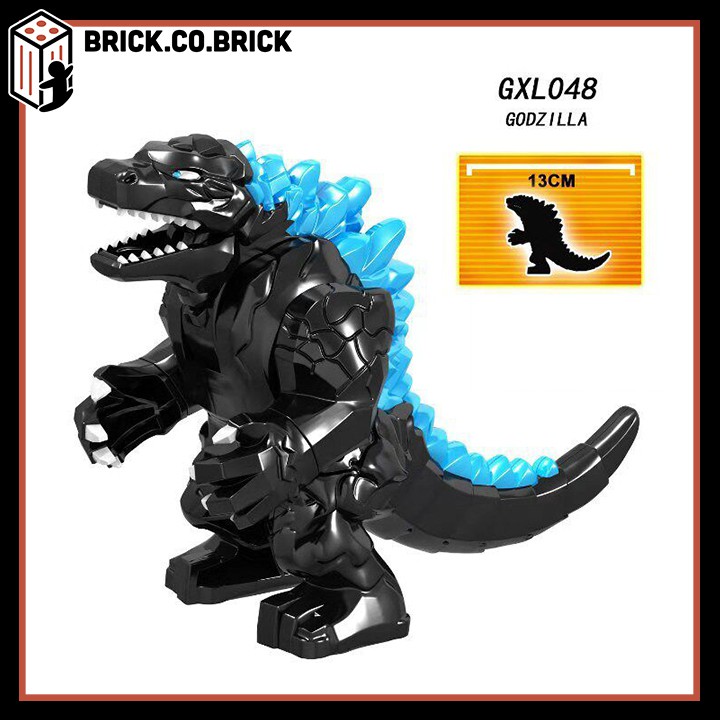 Lego Godzilla Non Đồ Chơi Lắp Ráp Mô Hình Bigfig size to khủng long chúa tể Godzilla King Kong GXL047