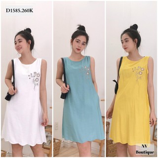 ĐẦM SUÔNG LƯỢN SÓNG THÊU HOA - NHATVY D1585