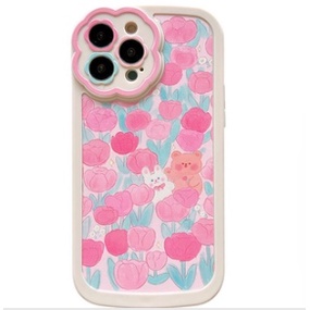 Ốp Điện Thoại Bảo Vệ Toàn Diện Chống Sốc Họa Tiết Hoa Cho IPhone 12 13 11 Pro Max X Xs Max Xr HJT8
