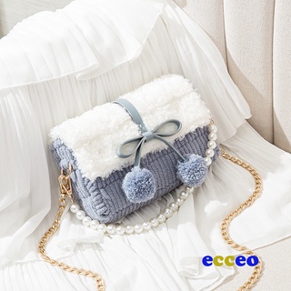 Túi handmade tự đan pom pom - phụ kiện đan túi