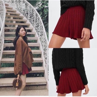 Chân váy đỏ zara auth sz s Chân váy đỏ zara auth sz s