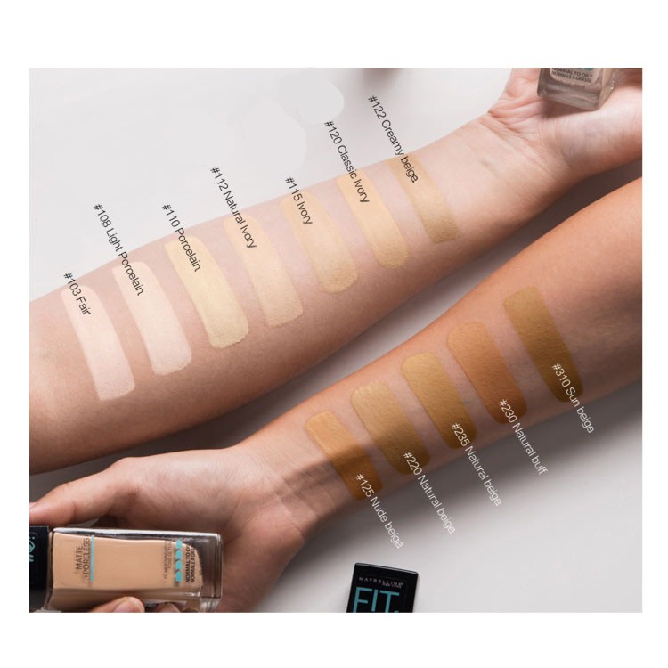 Kem Nền Maybelline Mịn Nhẹ Kiềm Dầu Fit Me Matte Poreless Foundation 30ml | BigBuy360 - bigbuy360.vn