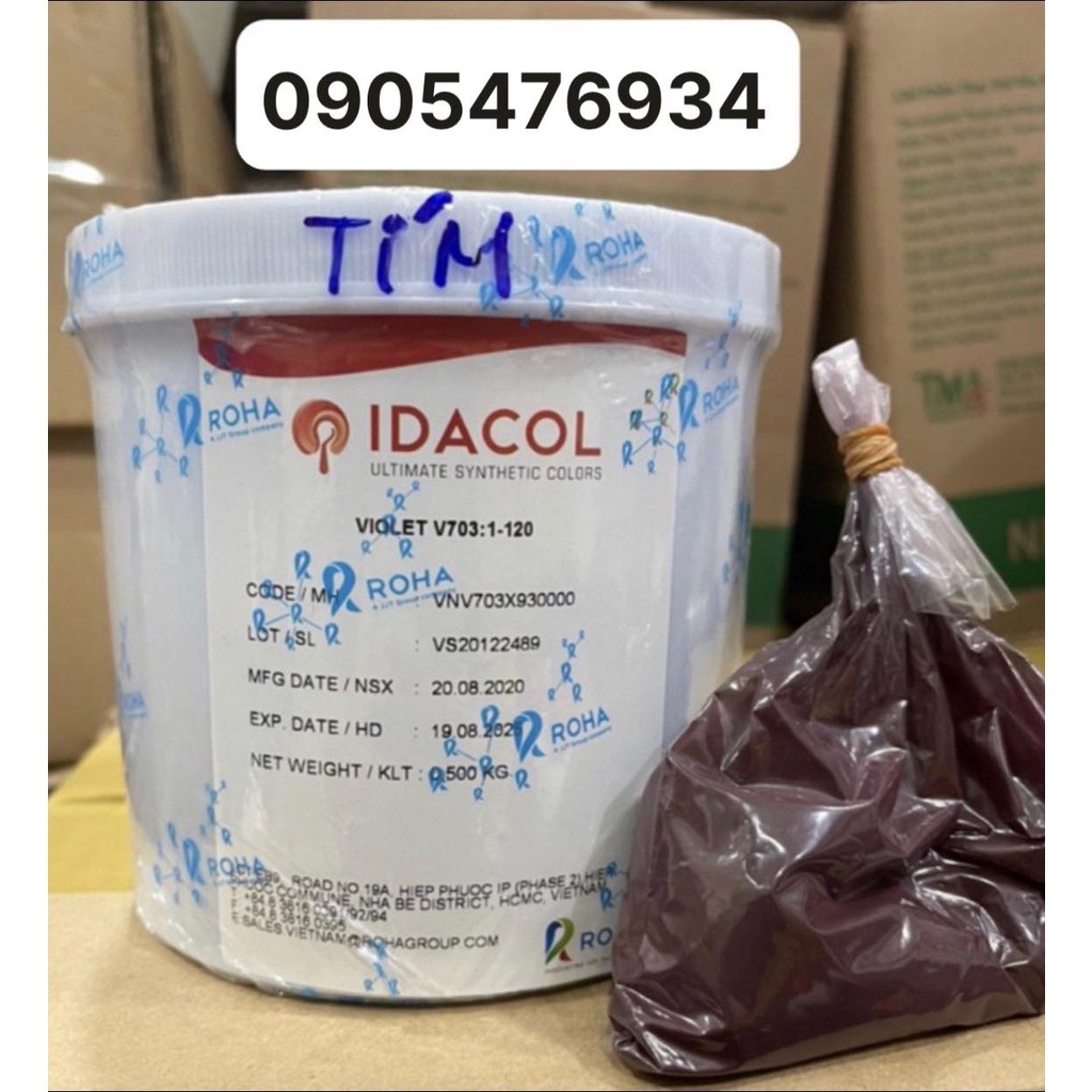 Bột màu thực phẩm tím (VIOLET)- Bột màu thực phẩm Ấn độ idacol color