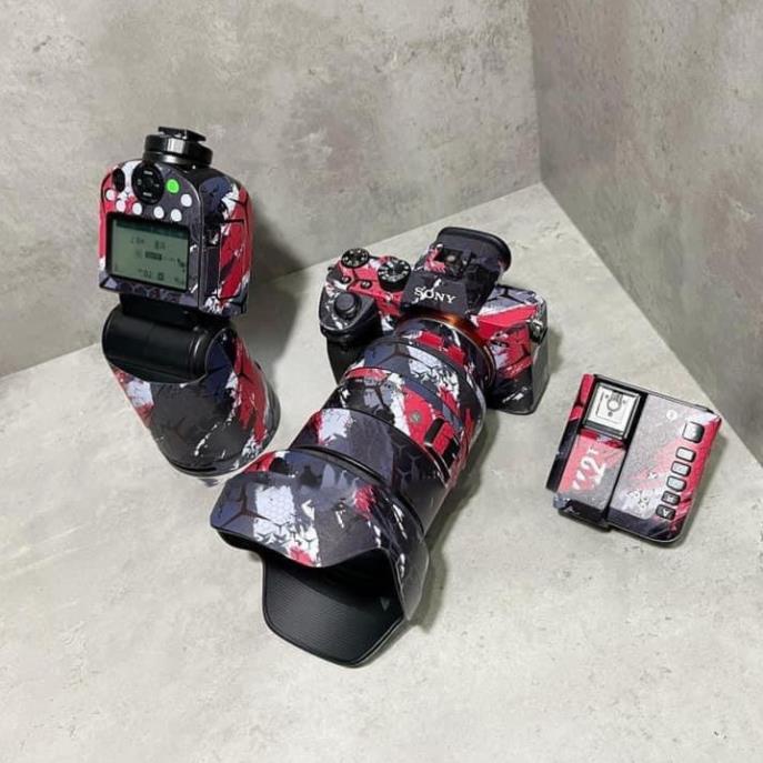 Combo Skin 3M Dán Body, Len Và Đèn Flash Canon, Nikon, Sony, Fuji - Inb Tên Thiết Bị Để Đặt Hàng