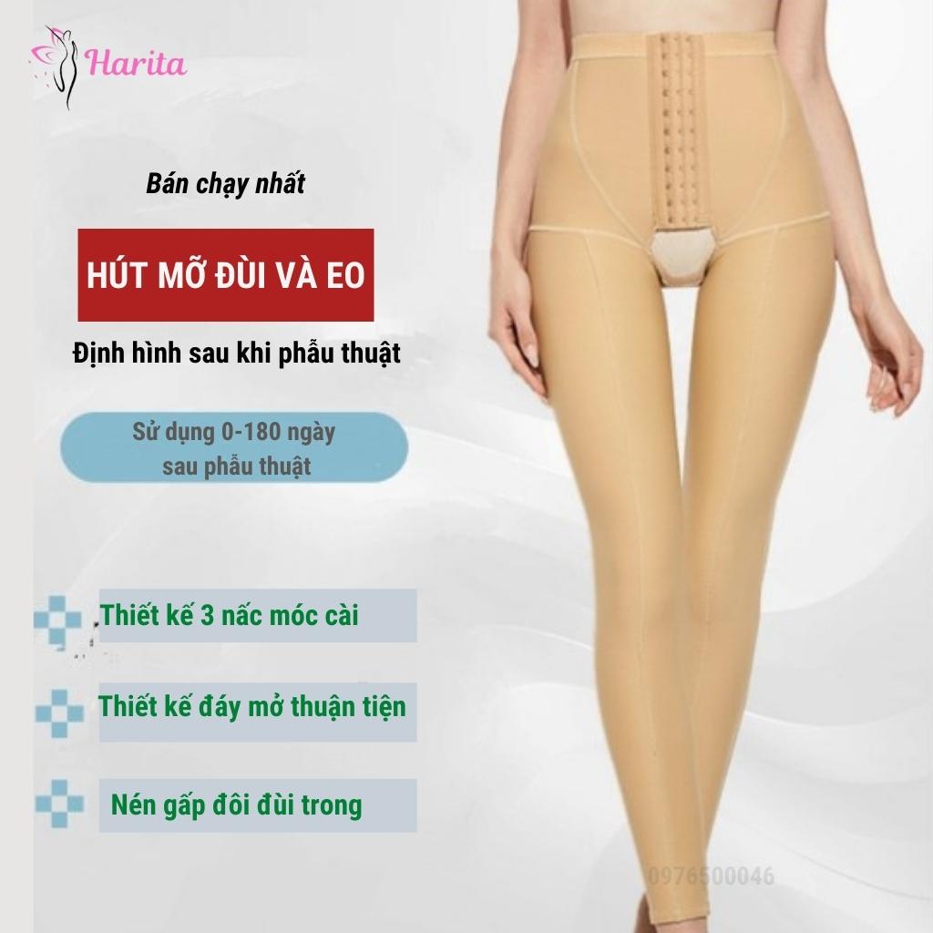 Quần định hình đùi chân, gen nịt bụng eo nâng mông sau  hút mỡ giai đoạn I siêu nén Harita cao cấp xuất Nhật