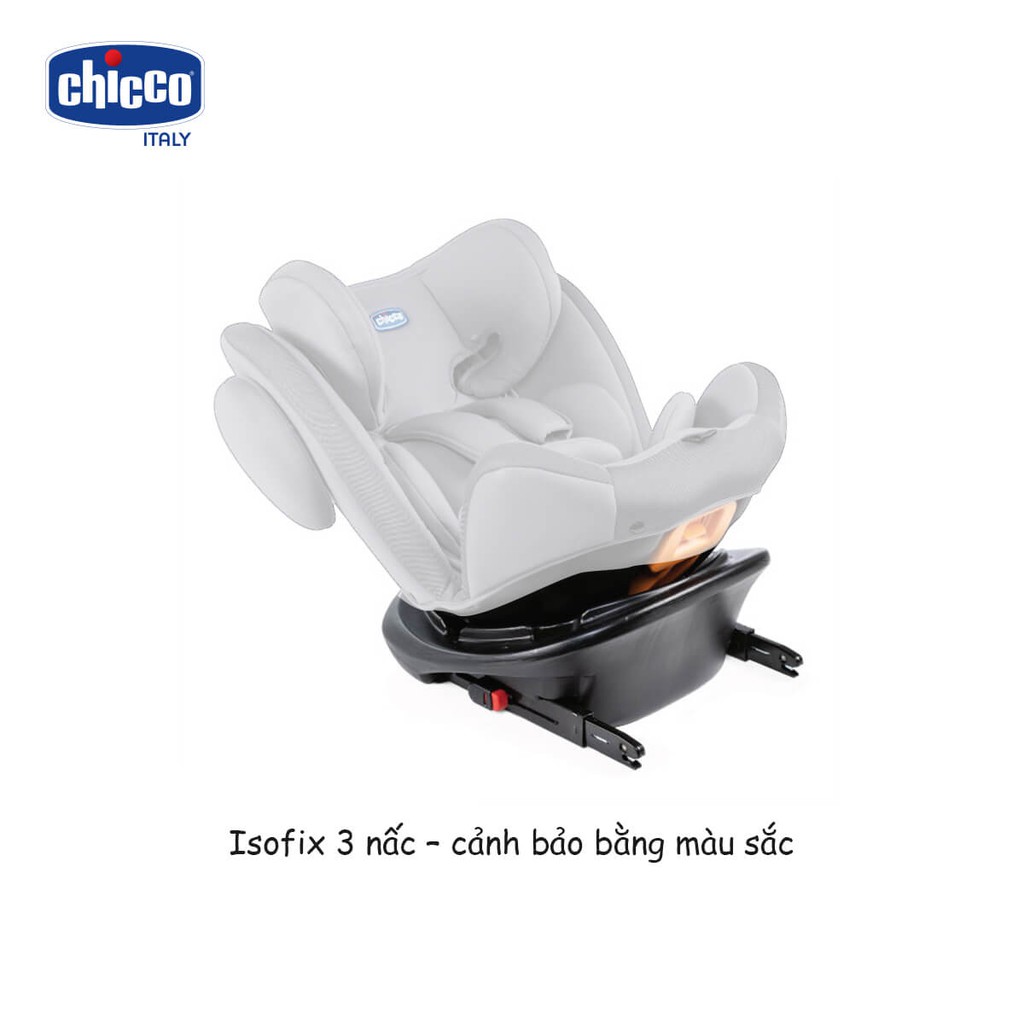 Ghế ngồi ô tô Chicco Unico Isofix 0-12Y xoay 360˚ jet black